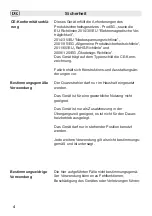 Preview for 4 page of Fakir QS 1200 Instructions For Use Manual