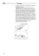 Preview for 14 page of Fakir QS 1200 Instructions For Use Manual