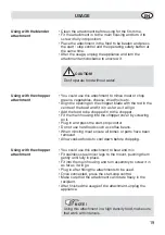 Preview for 19 page of Fakir RANGE SMS 2252 User Manual