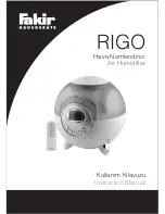 Fakir RIGO Instruction Manual предпросмотр