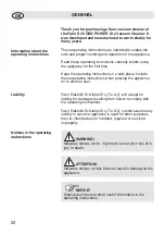 Preview for 20 page of Fakir S 20 OKO POWER Instruction Manuel