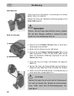 Предварительный просмотр 20 страницы Fakir S 200 electronic Operating Instructions Manual