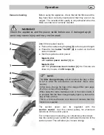 Предварительный просмотр 47 страницы Fakir S 200 electronic Operating Instructions Manual