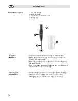 Preview for 14 page of Fakir Senso Mixx 30 Instruction Manual