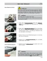 Предварительный просмотр 21 страницы Fakir SMART S350 Instructions For Use Manual