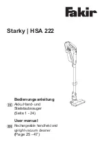 Предварительный просмотр 1 страницы Fakir Starky HSA 222 User Manual