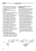 Предварительный просмотр 14 страницы Fakir Starky I HSA 252 Operating Instructions Manual