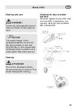 Предварительный просмотр 27 страницы Fakir Starky I HSA 252 Operating Instructions Manual