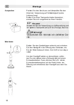 Предварительный просмотр 12 страницы Fakir Starky WDA 700 Wet & Dry User Manual