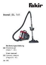 Fakir trend BL 141 User Manual preview