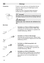 Предварительный просмотр 12 страницы Fakir Trend Starky HSA 322 User Manual