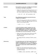 Preview for 11 page of Fakir TVL 30 Operating Instructions Manual