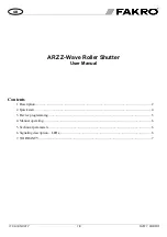 Preview for 1 page of fakro ARZ User Manual