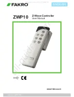 Предварительный просмотр 1 страницы fakro ZWP10 User Manual