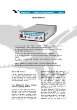 Preview for 1 page of Falco Systems WMA-200 User Manual