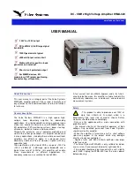 Preview for 1 page of Falco Systems WMA-320 User Manual