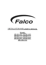 Предварительный просмотр 1 страницы Falco AR-120-110 Installation And User Manual