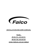 Falco AR-60-701 Installation And User Manual preview