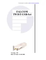FALCOM TWIST-USB-Set Manual preview