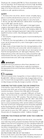 Preview for 3 page of FALCON EYE ALPHA FOCUS 2.4 FHH0116 User Manual