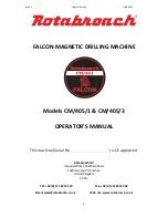 Preview for 1 page of Falcon Magnetic Rotabroach CM/405/1 Operator'S Manual