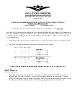 Preview for 1 page of FALCON RIDGE AC-TRAIL-DRW01 Instructions For Installation And Care