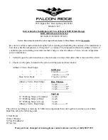 FALCON RIDGE BC-3400-FC05 Instructions For Installation And Care preview