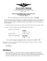 FALCON RIDGE CF-UFORCE-DRW01 Instructions For Installation And Care preview