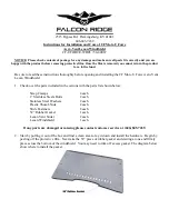 FALCON RIDGE CF-UFORCE-WD05 Instructions For Installation And Care preview