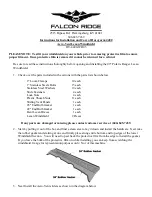 Preview for 1 page of FALCON RIDGE HU-4400-WD05 Instructions For Installation And Care