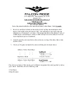 FALCON RIDGE KY-700-2018-DRW01 Instructions For Installation And Care preview