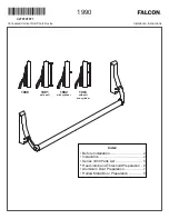 Предварительный просмотр 1 страницы Falcon 1990 Installation Instructions And Specifications