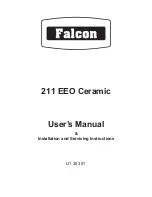 Falcon 211 EEO Ceramic User'S Manual & Installation And Servicing Instructions preview