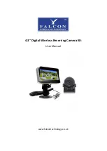 Falcon 4.3” Digital Wireless Reversing Camera Kit User Manual предпросмотр