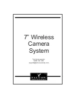 Preview for 1 page of Falcon 7 inch Wireless Camera System Manual