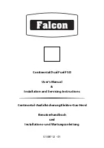 Falcon Continental Dual Fuel FSD User'S Manual & Installation And Servicing Instructions preview