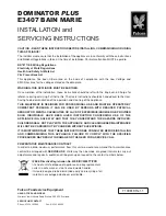 Falcon DOMINATOR PLUS E3407 Installation And Servicing Instructions preview