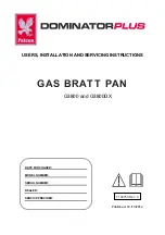 Preview for 1 page of Falcon Dominator Plus G3800 User, Installation And Servicing Instructions