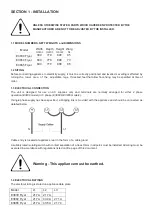 Предварительный просмотр 3 страницы Falcon DOMINATOR PLUS Series Installation And Servicing Instructions