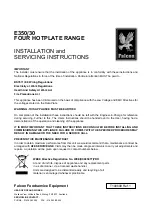 Falcon E350/30 Installation And Servicing Instructions preview