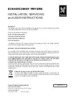 Preview for 1 page of Falcon E3840 Installation, Servicing  & User Instructions