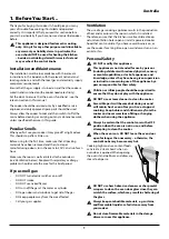 Preview for 3 page of Falcon Elan 110 Dual Fuel User Manual