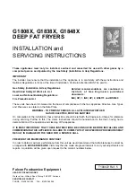 Falcon G1808X Installation And Servicing Instructions предпросмотр