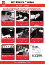Preview for 2 page of Falcon G3101 Daily Cleaning Procedure