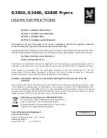 Preview for 1 page of Falcon G3830 User Instructions