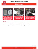 Предварительный просмотр 2 страницы Falcon G401F Daily Cleaning Instructions