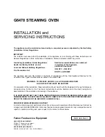 Falcon G6478 Installation And Servicing Instructions preview
