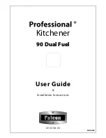 Falcon Kitchener 90 User'S Manual & Installation Instructions preview