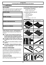 Preview for 24 page of Falcon Mercury 1000 Induction User'S Manual & Installation Instructions