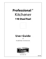 Preview for 1 page of Falcon Professional + Kitchener 110 User Manual